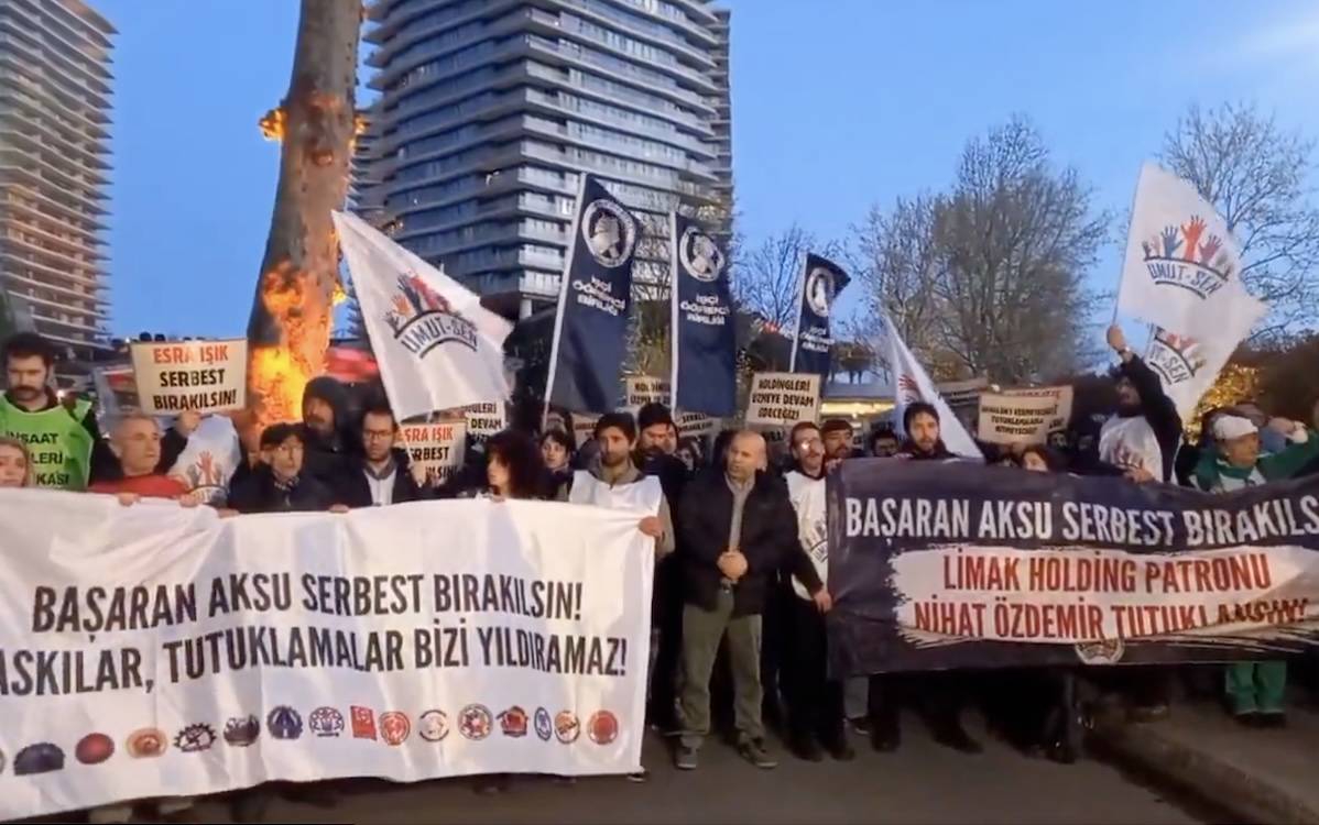 Esra Işık ve Başaran Aksu’nun Tutuklanması İstanbul’da Protesto Edildi 