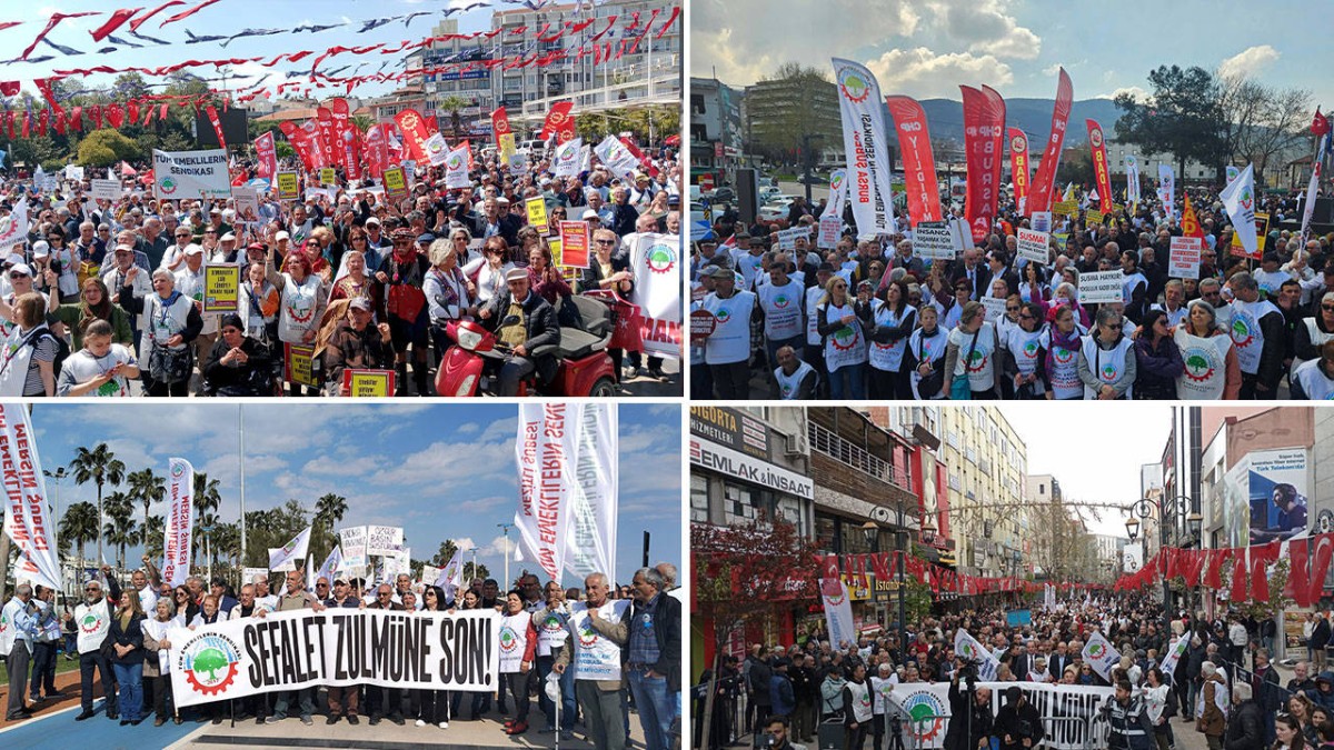 Emekliler 7 İlde Sokağa Çıktı: “Sefalet Aylıklarına Hayır”