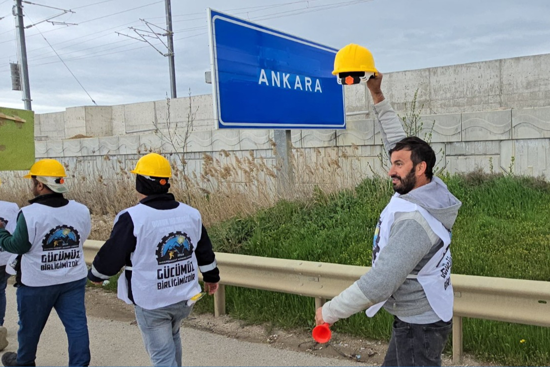 Doruk Madencilik işçileri Ankara’da: “Haklarımızı almadan geri dönüş yok”