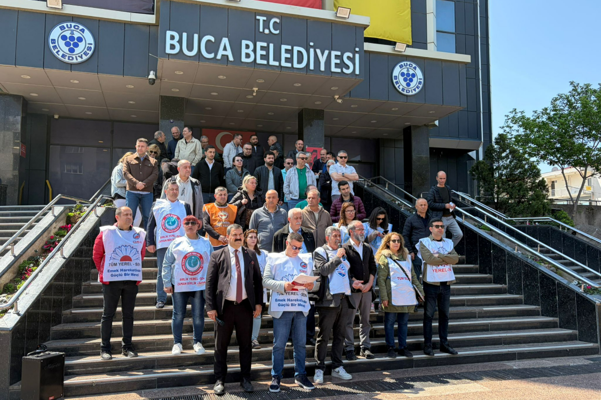 Buca Belediyesi kamu emekçileri iş bıraktı: “Hakkımızı alana kadar eylemlerimiz büyüyerek devam edecek”