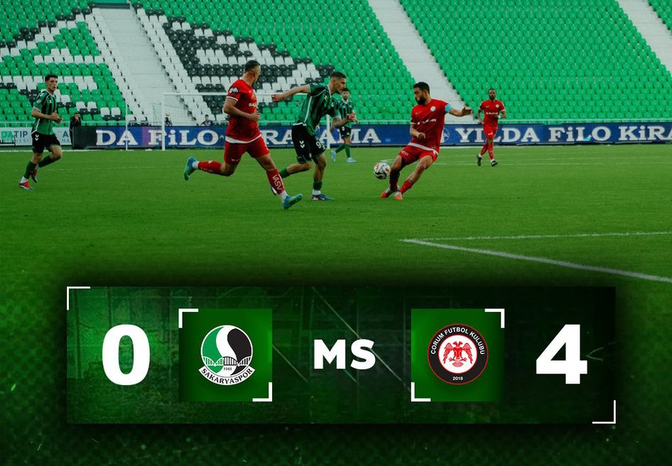 Sakaryaspor’dan Taraftarına Buruk Veda: 0 - 4