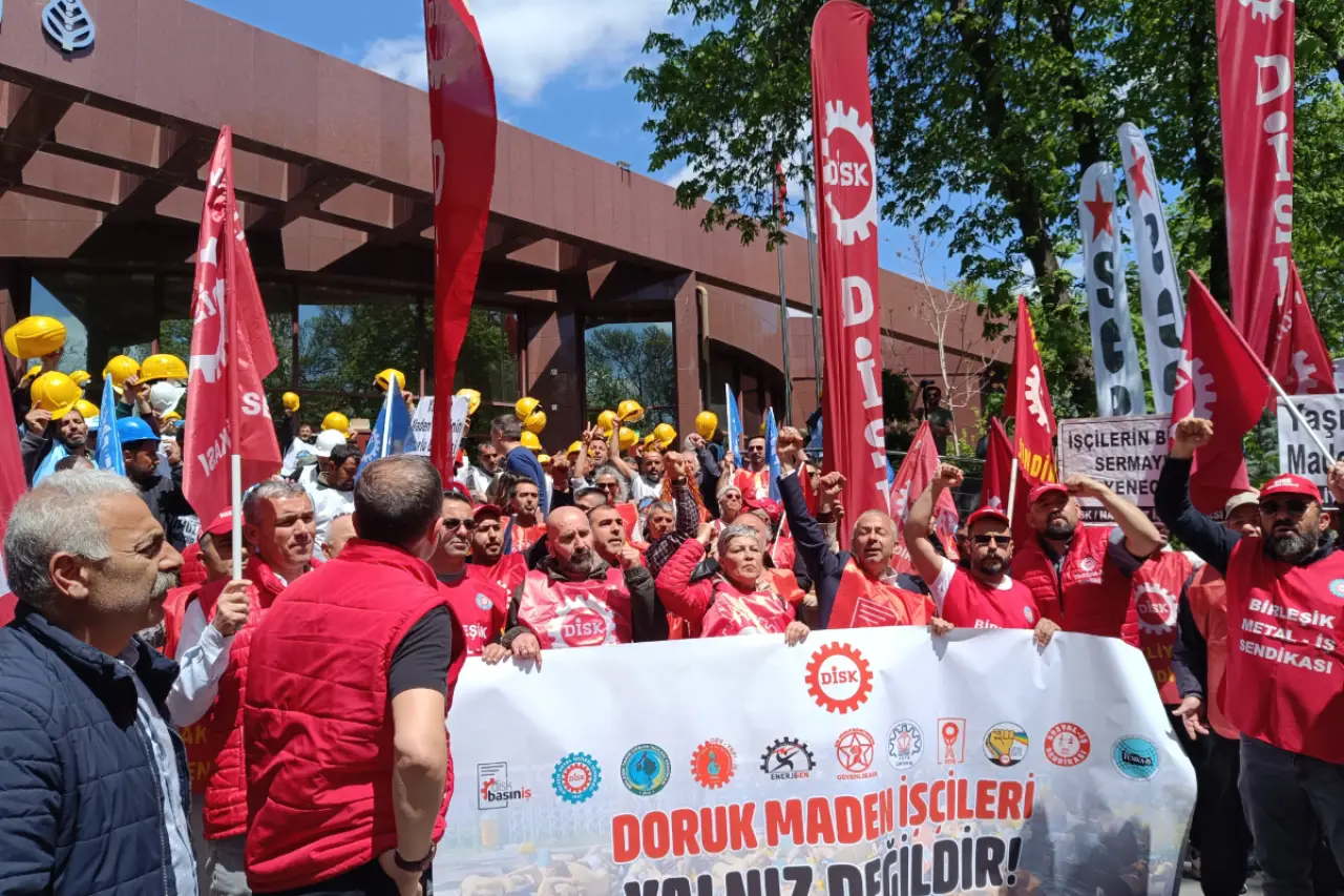 DİSK’e Bağlı 11 Sendikadan Doruk Madencilik İşçilerine Destek: 