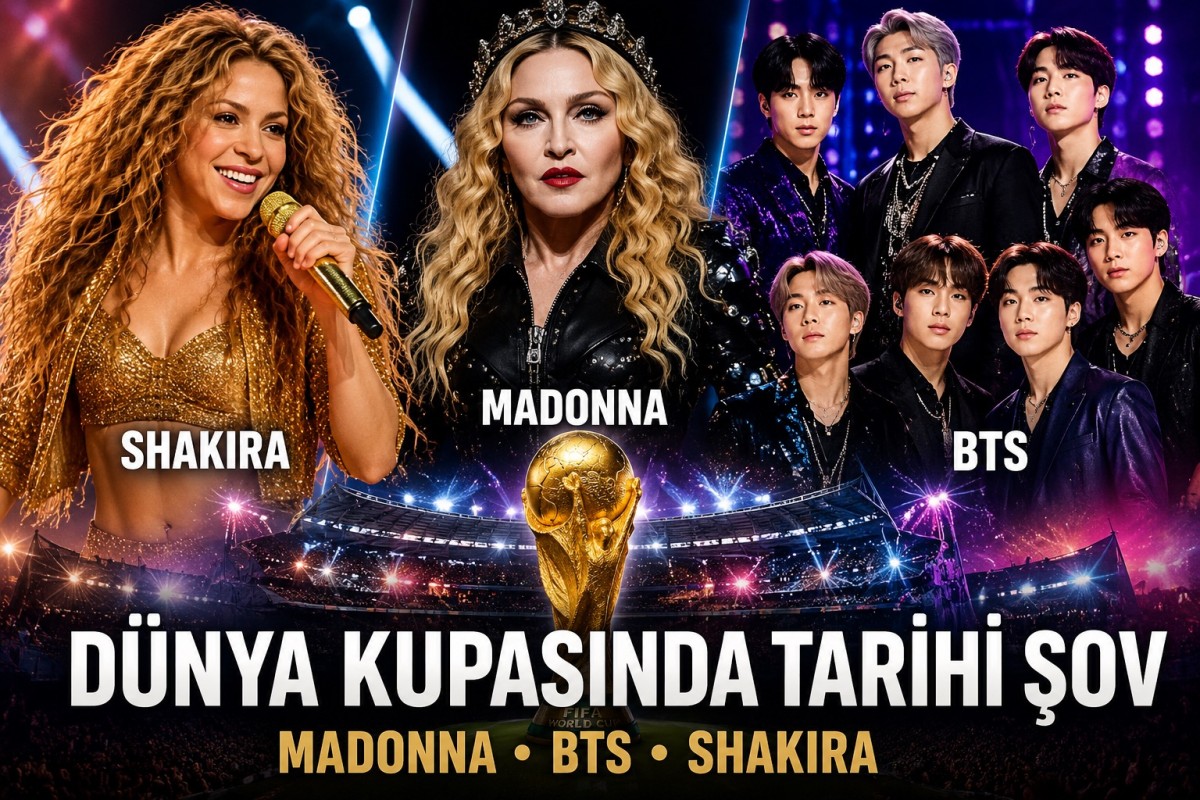 FIFA’dan Dünya Kupası Finalinde Tarihi Yenilik: Madonna, BTS ve Shakira Aynı Sahnede