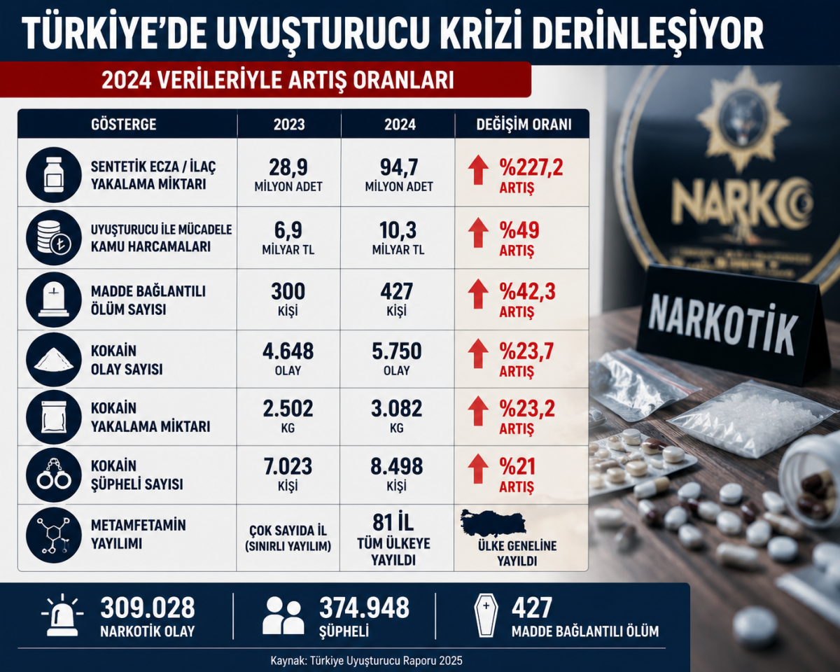 Türkiye’de Uyuşturucu Sorununun Yeni Eşiği: Artışın Arkasındaki Nedenler