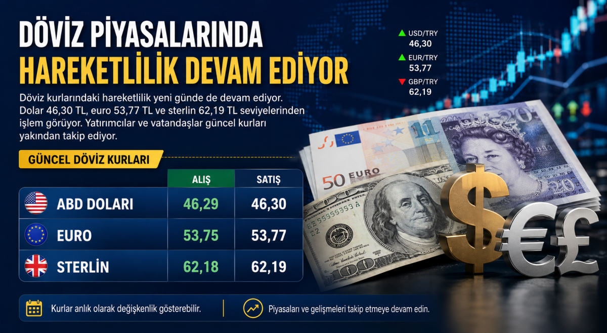 Döviz Piyasalarında Son Durum: Dolar, Euro ve Sterlin Ne Kadar Oldu?
