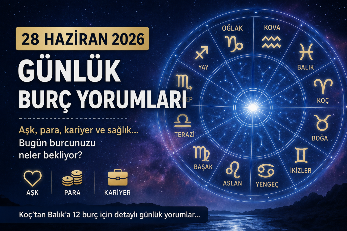 28 Haziran 2026 günlük burç yorumları: Burçları aşk, para ve kariyerde sürpriz gelişmeler bekliyor