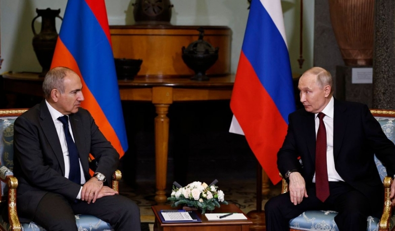 Paşinyan'dan Putin'e ticaret çağrısı: Ermeni ürünlerine uygulanan kısıtlamaların kaldırılmasını istedi