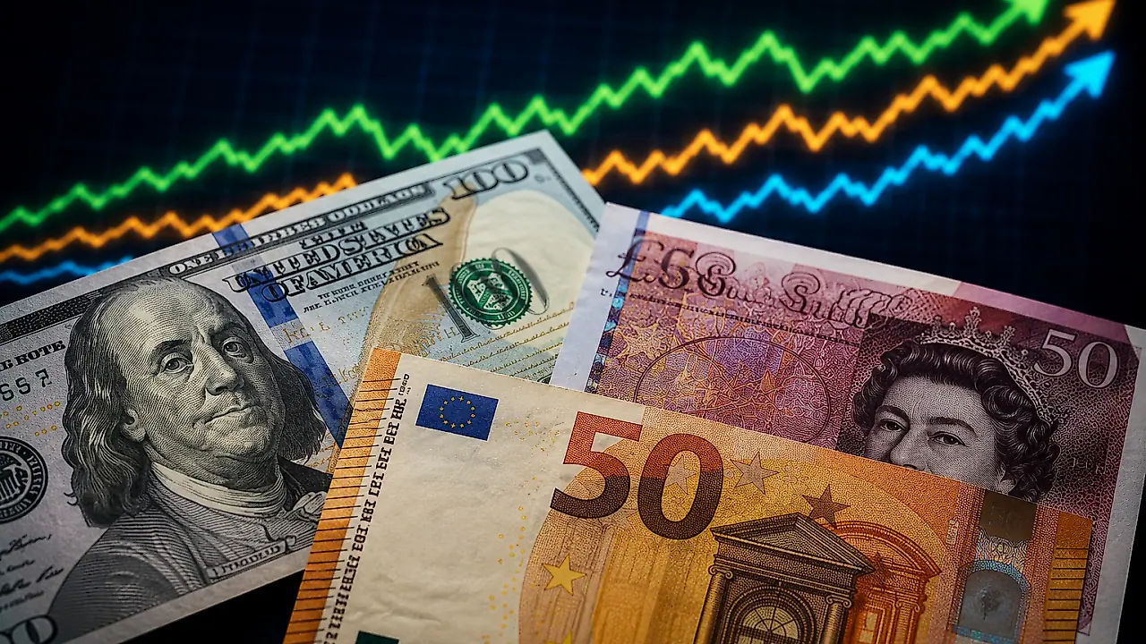 Döviz piyasası güne hareketli başladı: Dolar yükseldi, Euro ve Sterlin geriledi