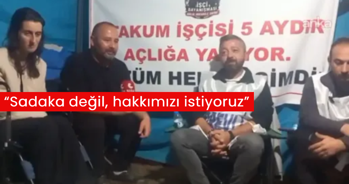 Atakum Belediyesi işçileri açlık grevinin 5.gününde: “Sadaka değil, hakkımızı istiyoruz”