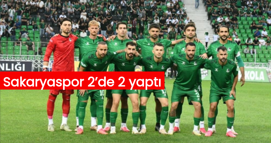 Sakaryaspor 2’de 2 yaptı: Adana 01 FK’yı ikinci yarıda geçti