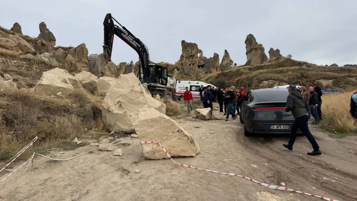 Kapadokya’da peri bacası çöktü: 3 kişi hayatını kaybetti, 5 kişi yaralandı